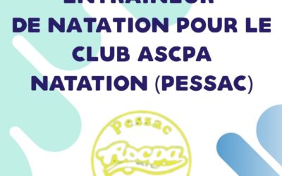 OFFRE D&rsquo;EMPLOI – ASCPA Natation (Pessac)